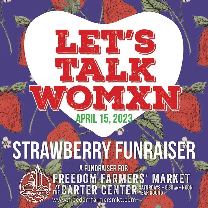 April 15th = Strawberry Dreams in the Pop-up Chef Tent! Let the FUN-raising season begin! This Saturday with Let's Talk Women ATL raising funds for Freedom Farmers Market and @wholesomewavega &lsquo;s Fresh For Less Program! This STRAWBERRY themed me