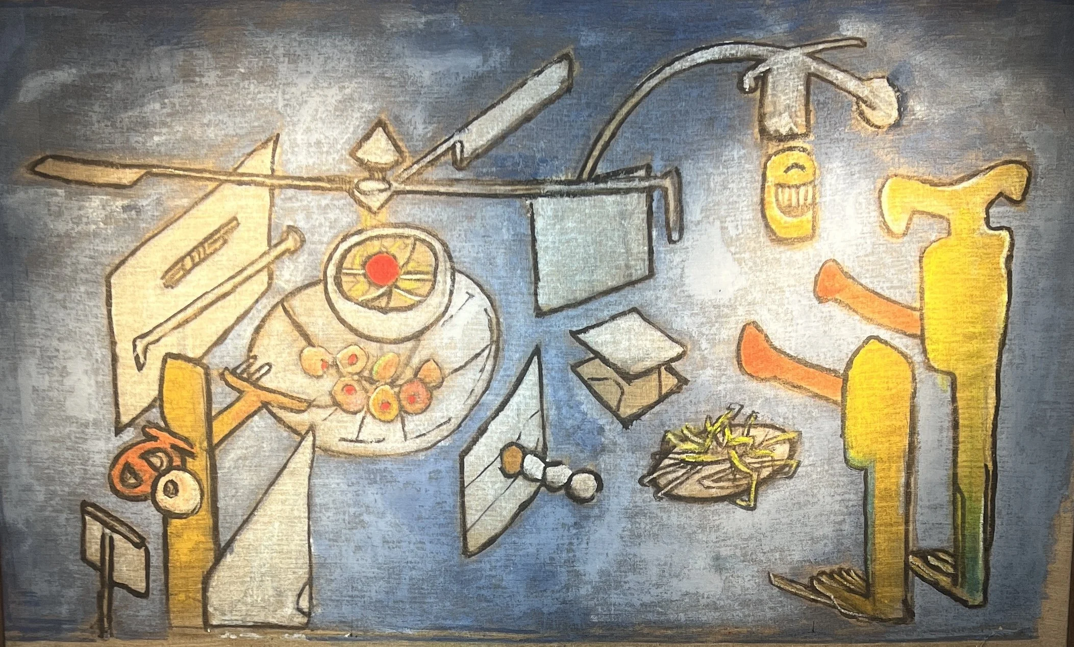 Oeuvre de l'artiste Roberto Matta exposée à la Galerie Sarto Paris 7