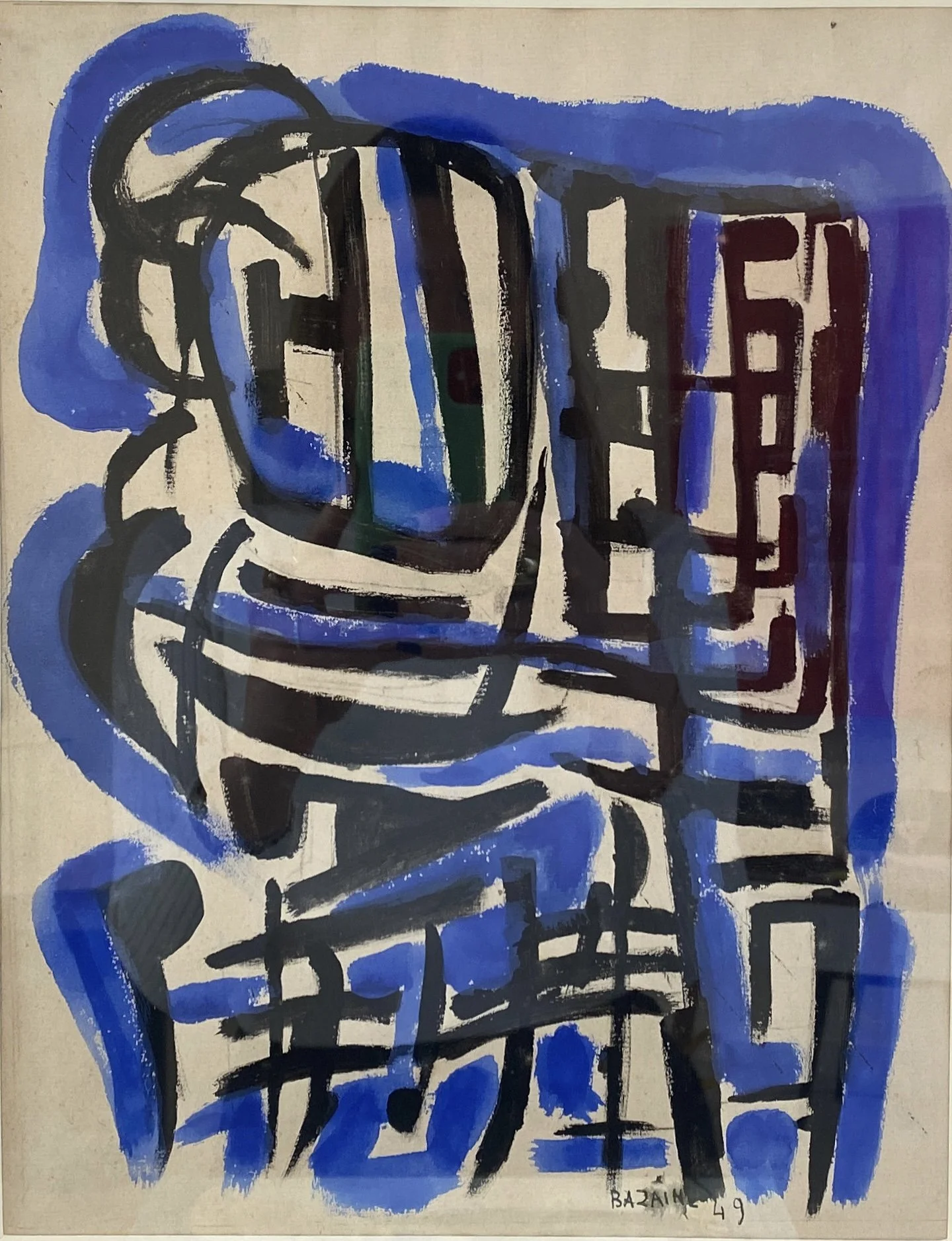 Œuvre de l'artiste Jean René Bazaine exposée à la Galerie Sarto Paris 7