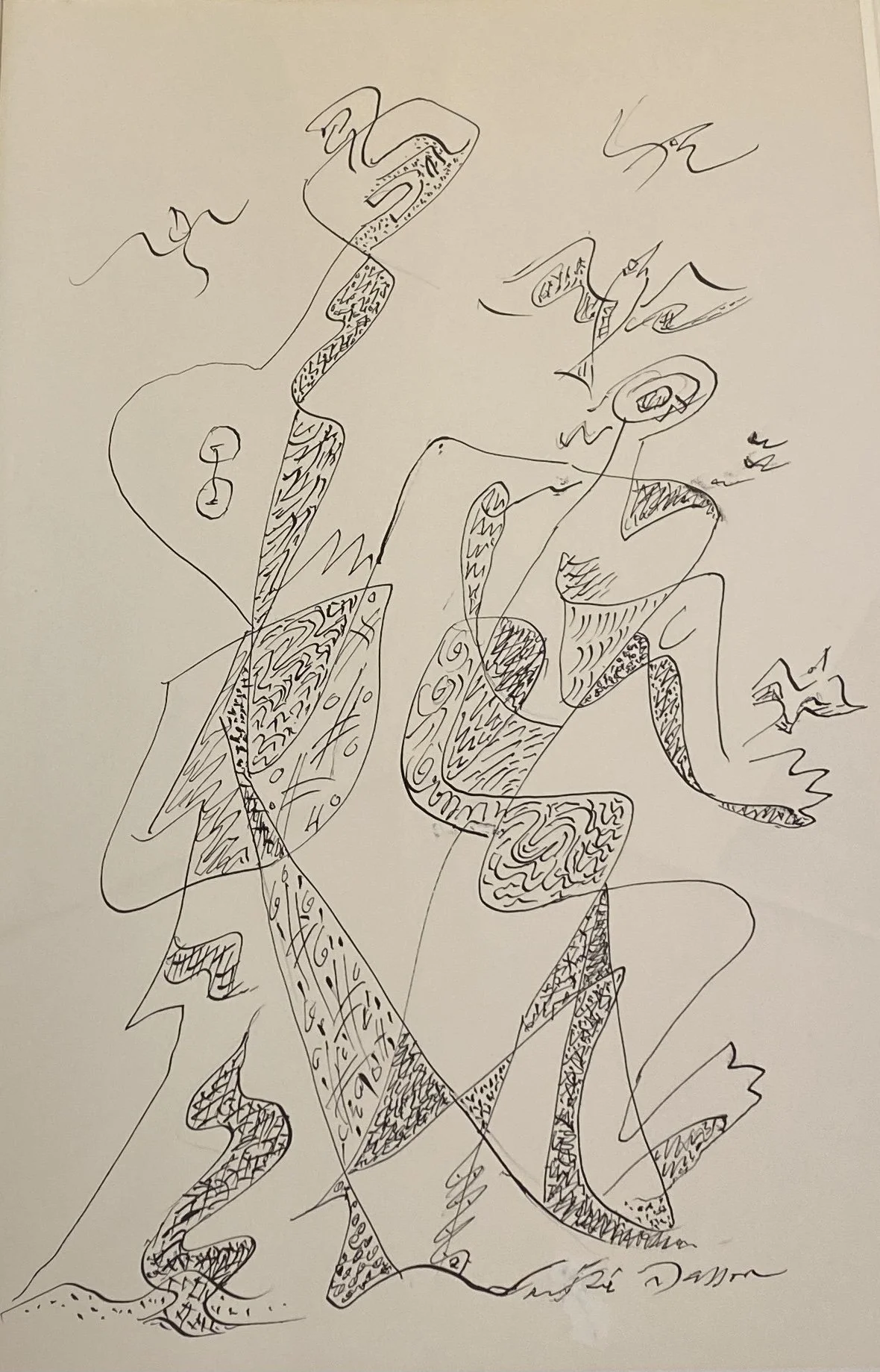 Oeuvre de l'artiste André Masson exposée à la Galerie Sarto Paris 7