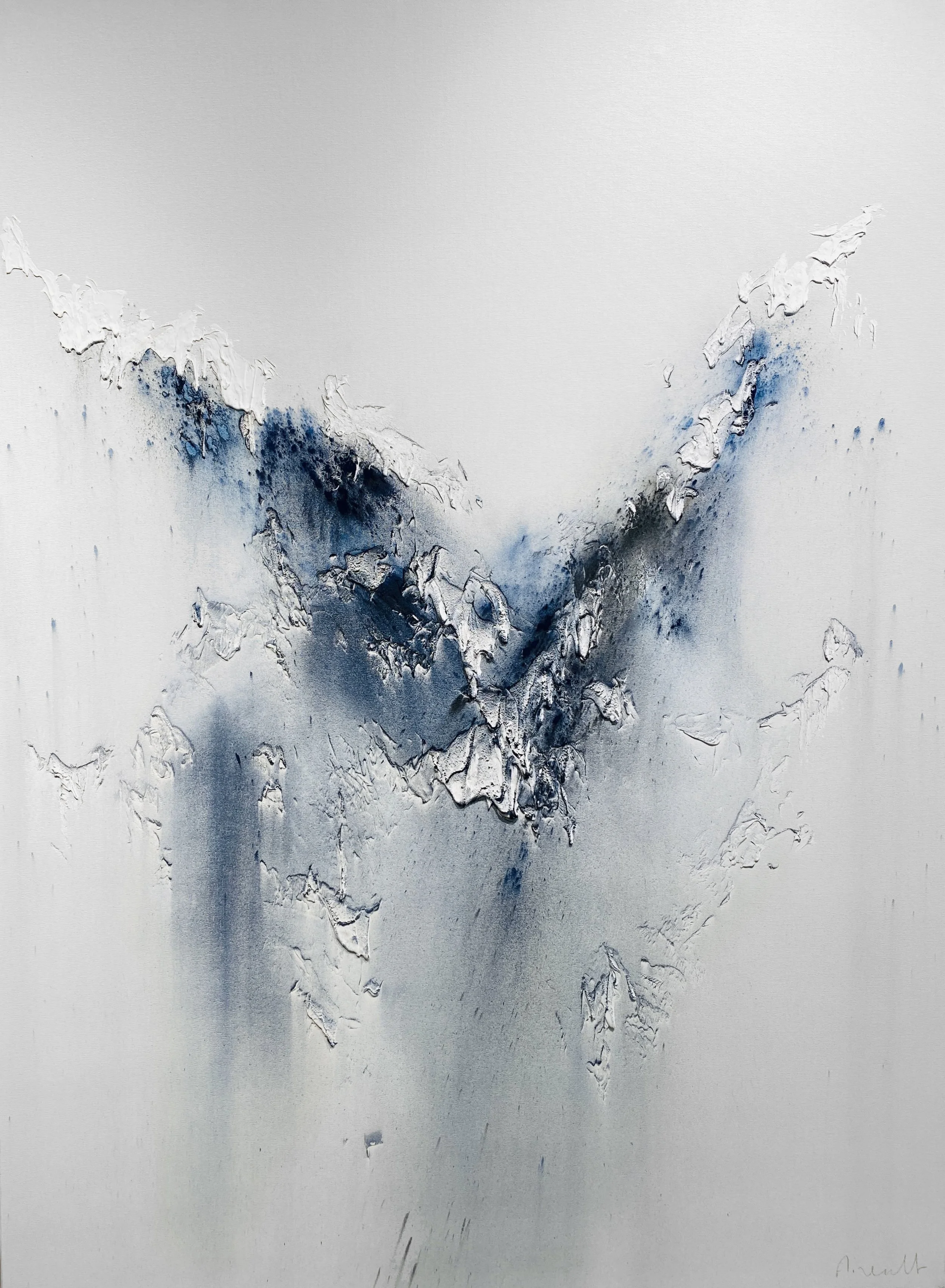 Work from the white series by Julien Airault exhibited at Galerie Sarto Paris 7