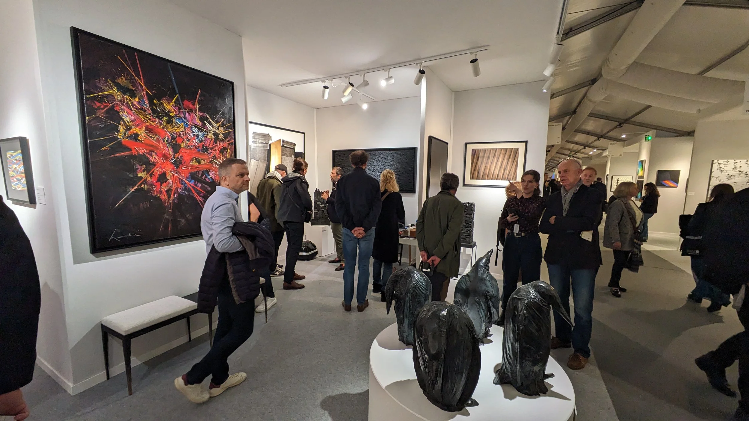 View of the Sarto Gallery booth at the Modern Art Fair 2023