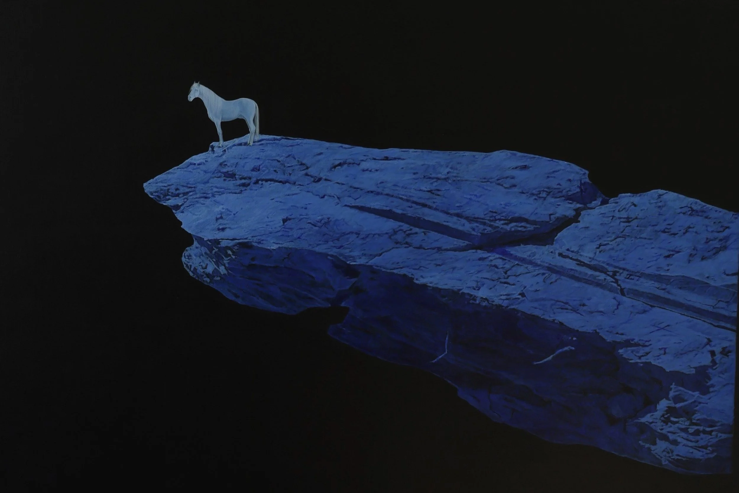 Acrylic painting by artist Panchat Yodmanee Ice exhibited at Galerie Sarto Paris 7