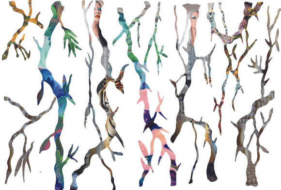 View of the poster for the exhibition with Orlan held at Galerie Sarto Paris 7