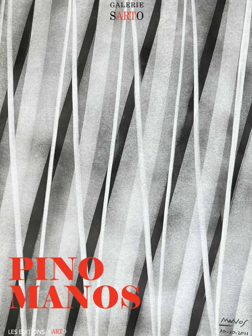 Couverture du catalogue de Pino Manos par la Galerie Sarto Paris 7 Musée d'Orsay