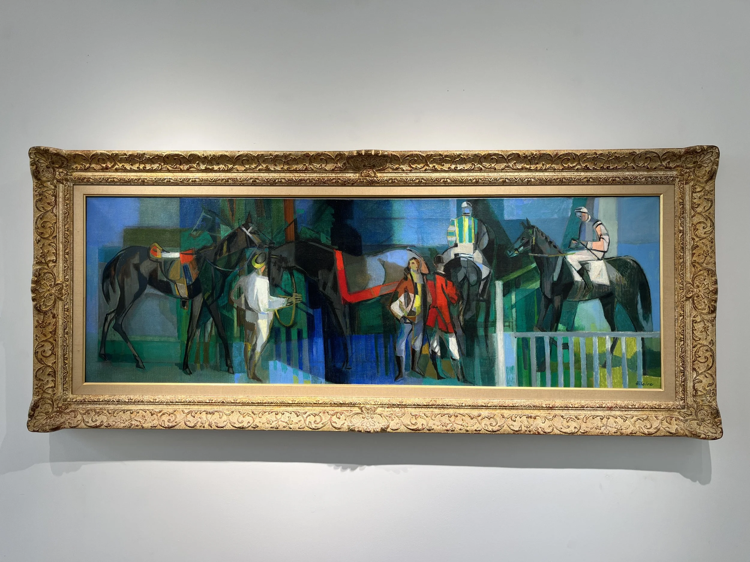Vue d'un tableau de Camille Hilaire exposé à la Galerie Sarto Paris 7 à côté du musée d'Orsay