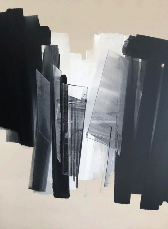 View of a painting by François Benoit Lison exposed at Sarto Gallery Paris 7 near to the Musée d'Orsay