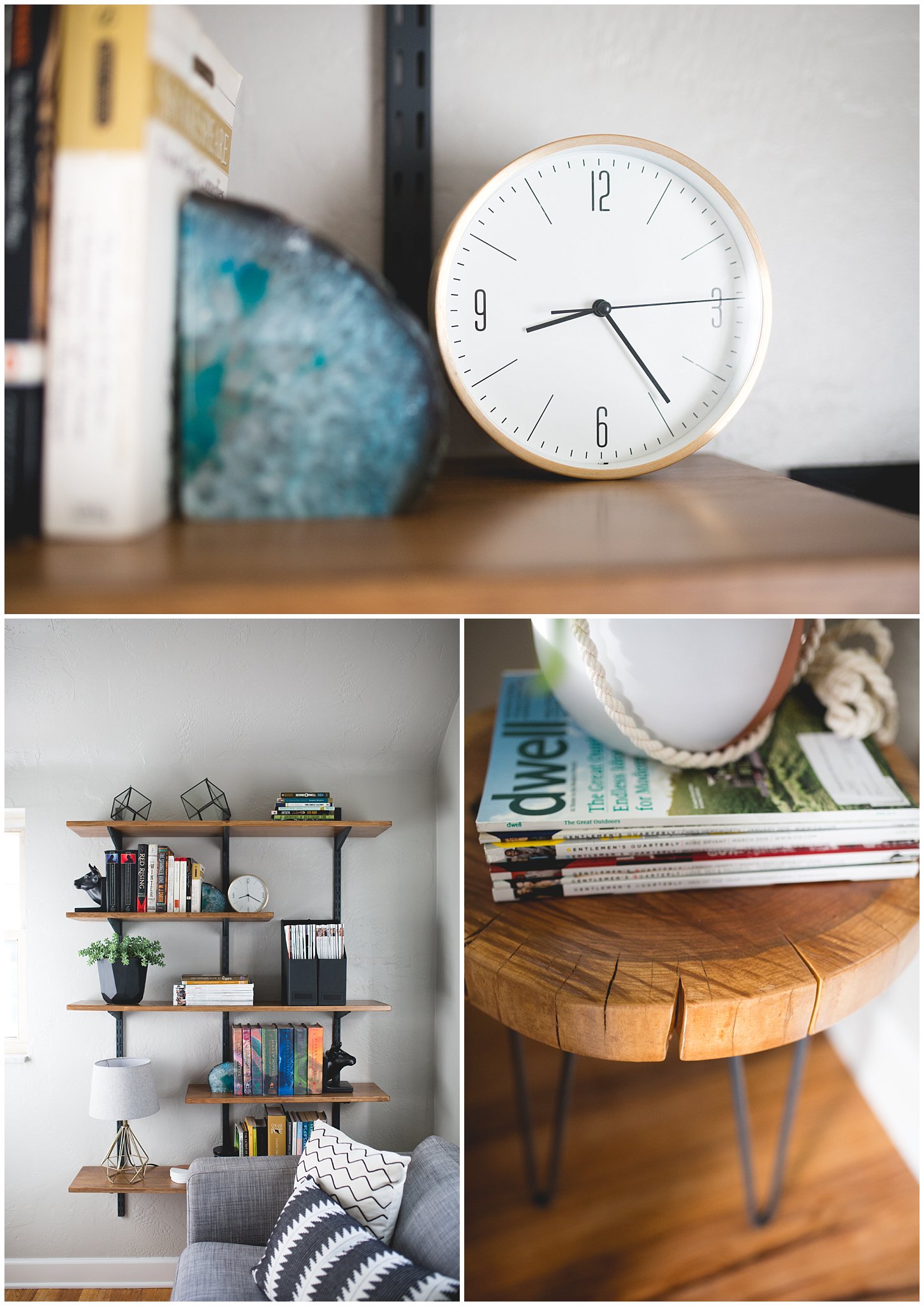 DIY shelves, DIY home renovations, mid century modern