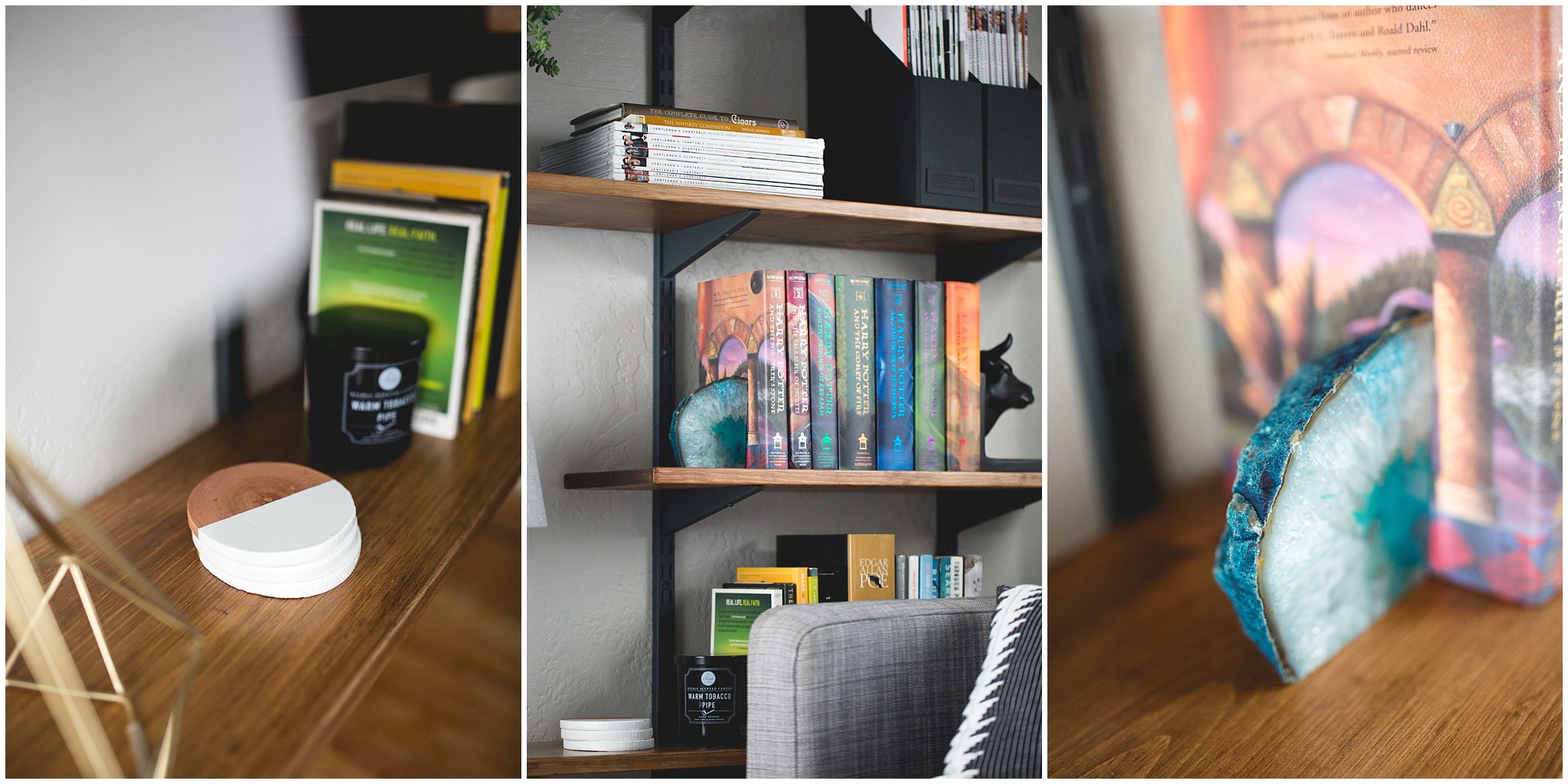 DIY shelves, DIY home renovations, mid century modern