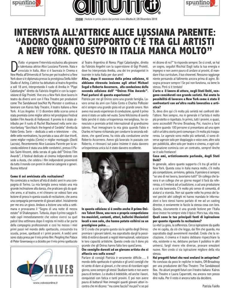 Press Alice Lussiana Parente