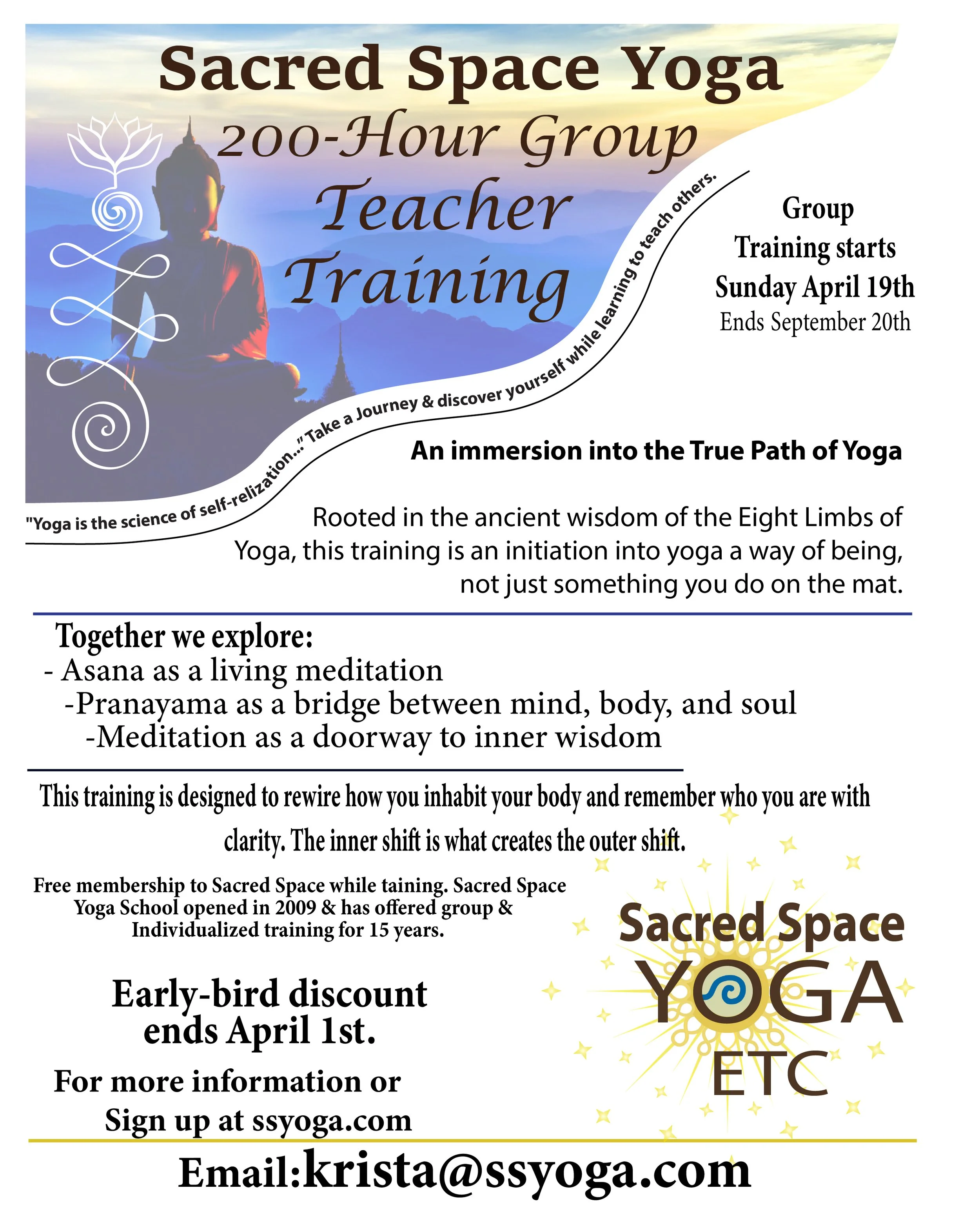 Spring/Summer Yoga Teacher Training