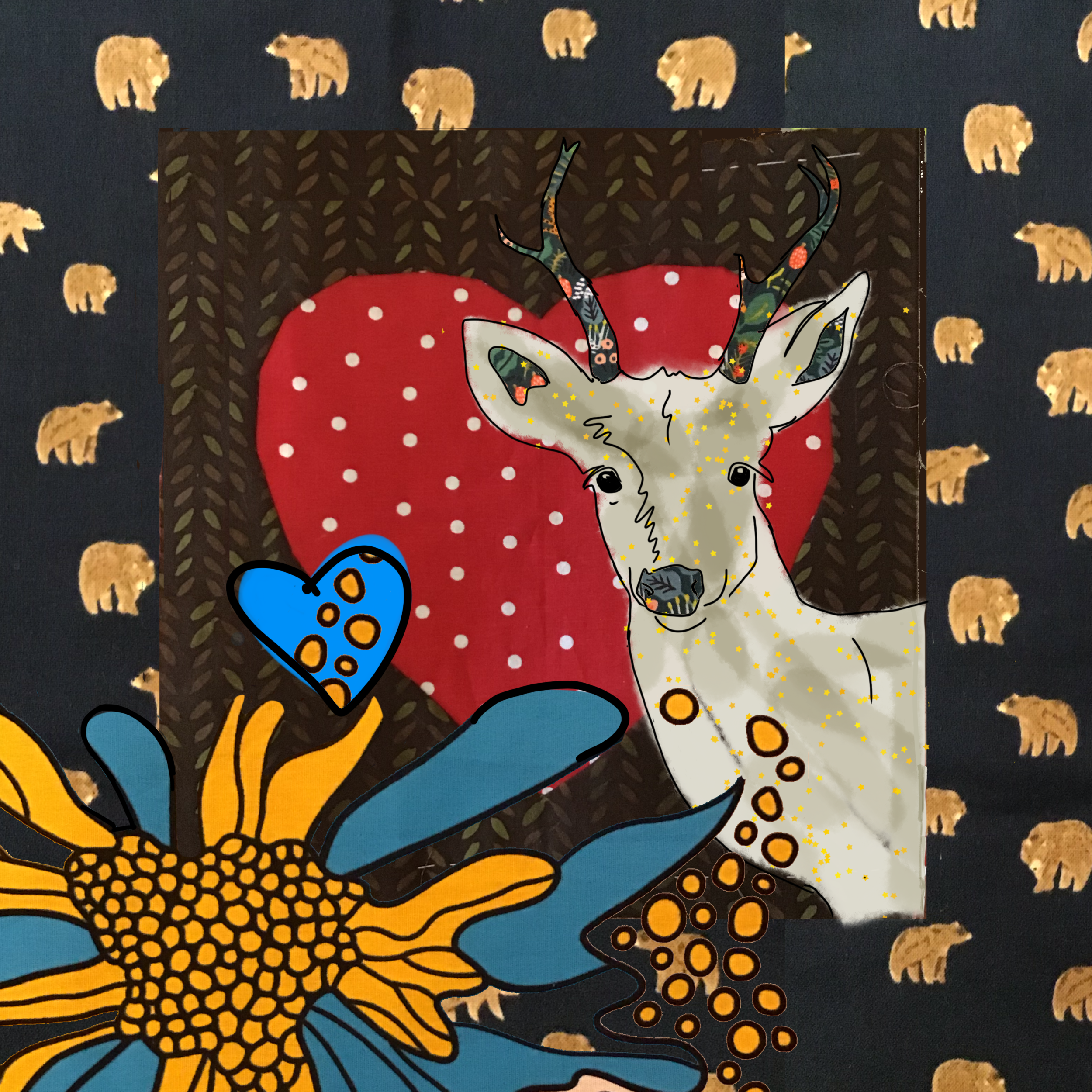 Hope and Gratitude Quilt Square - MICA Quilt Club + AAQB Raffle Quilt Project, 2020-2021