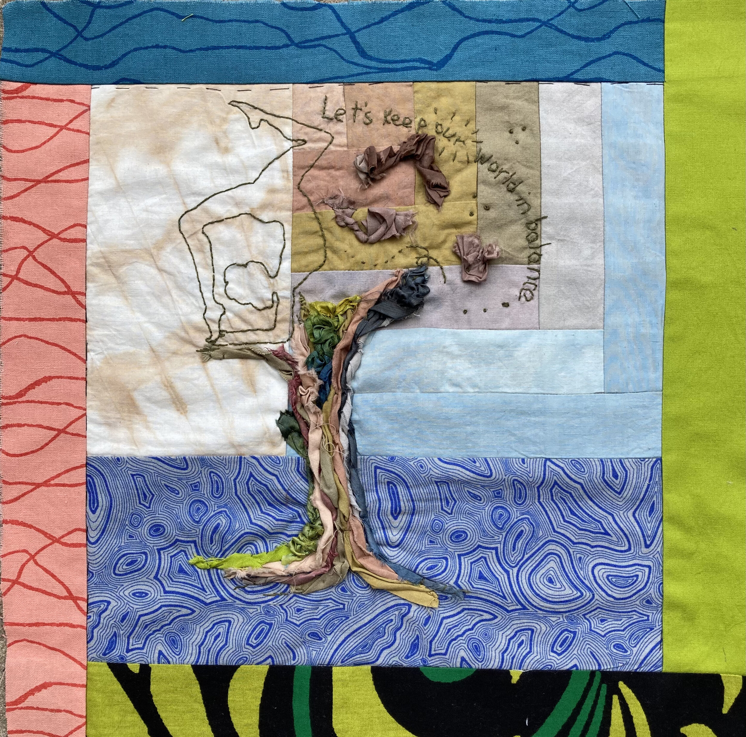 Balance, Our Endangered Planet Quilt, July 2021