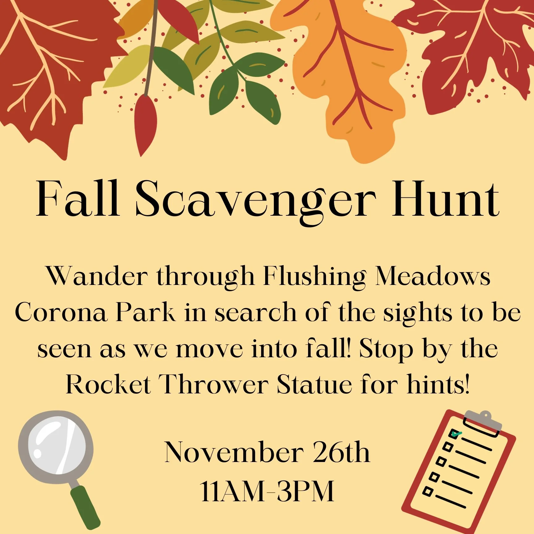 Fall Scavenger Hunt Kickoff! 