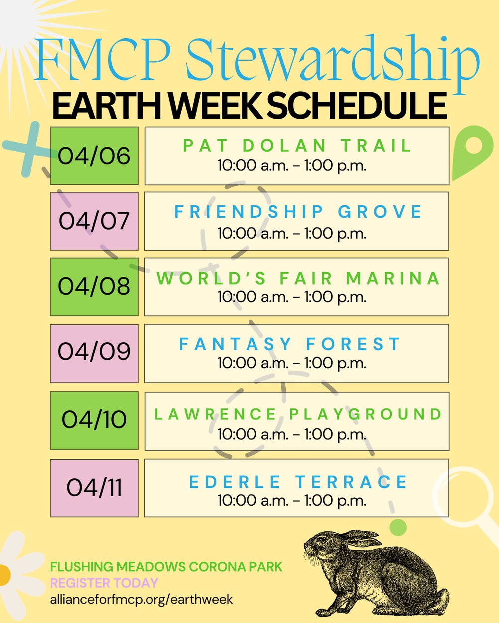 Earth Week in FMCP (Volunteer Opportunity) — Alliance for Flushing ...