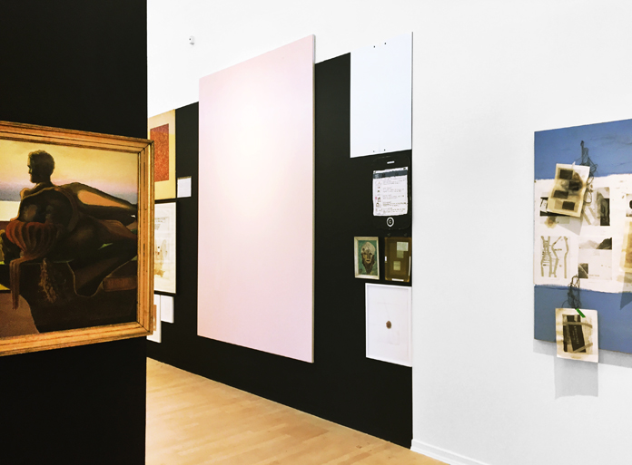 Her ses den omvendte valgplakat øverst til højre i det sorte felt | Foto: Esbjerg Kunstmuseum