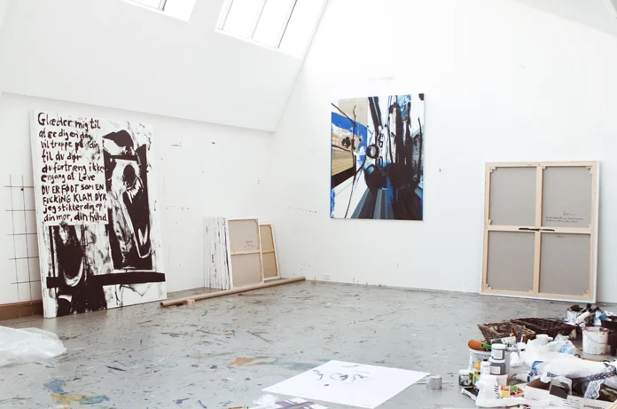 Claus Carstensen’s atelier | Photo by Rikke Luna & Matias © I DO ART Agency.