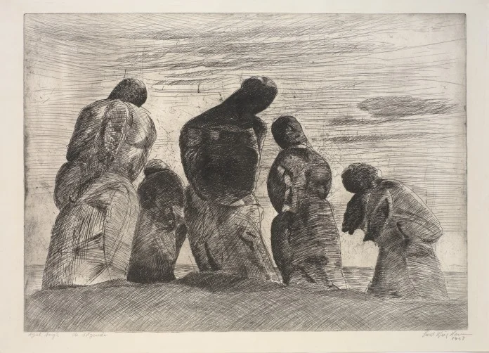 "De søgende” af Svend Wiig Hansen, fra 1958.