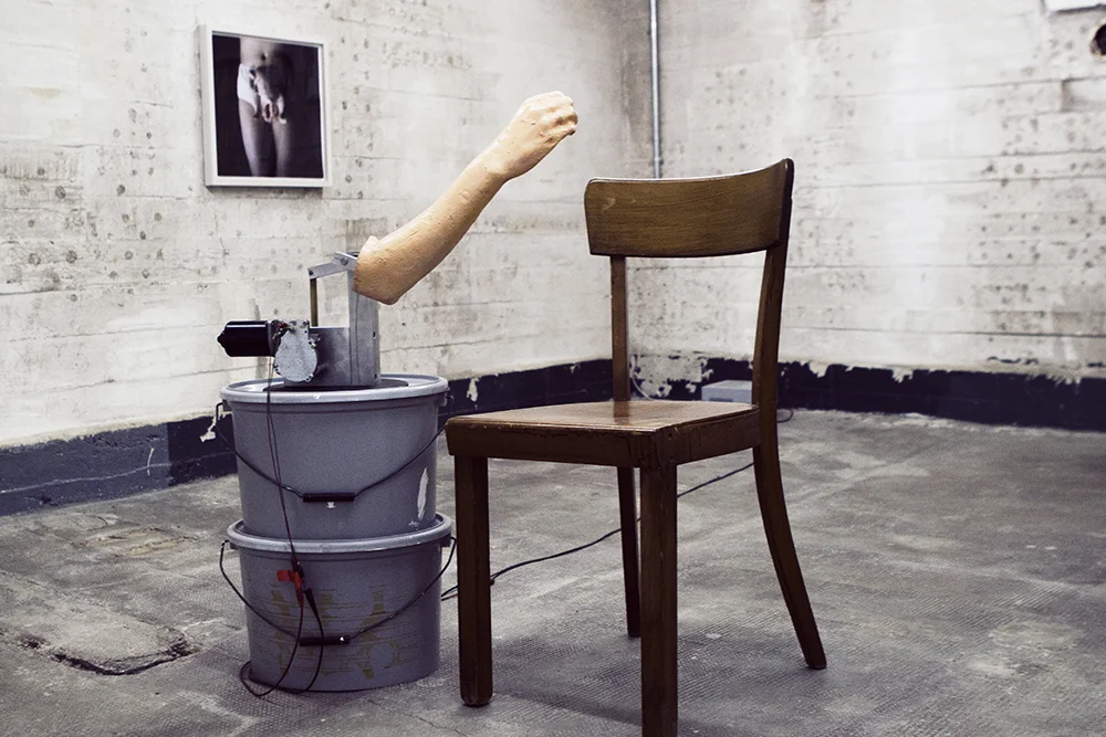 Work by Sarah Lucas.