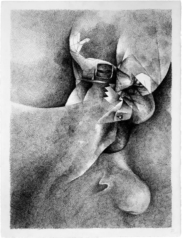 “Unthinking Matter” af Thomas Pålsson | Untitled (Drawing 2), Felt pen on paper, 56 x 76 cm.