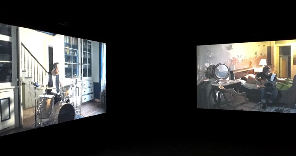 Detail of “The Visitors” at Barbican Art Gallery 14 July - 4 September 2016. Photo: Maria Grzywacz. Courtesy of the artist, Luhring Augustine New York and i8 gallery Reykjavik.
