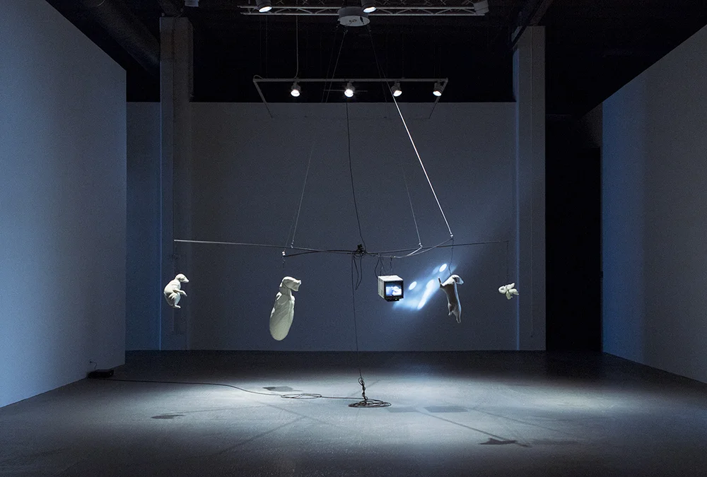 Bruce Nauman, Hanging Carousel (George Skins a Fox) | Photos by Rikke Luna & Matias © I DO ART Agency.