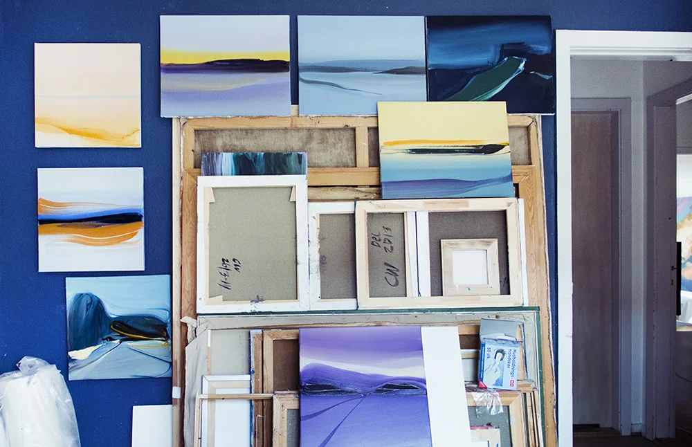 Camilla West's atelier | All photos by Rikke Luna & Matias © I DO ART Agency.