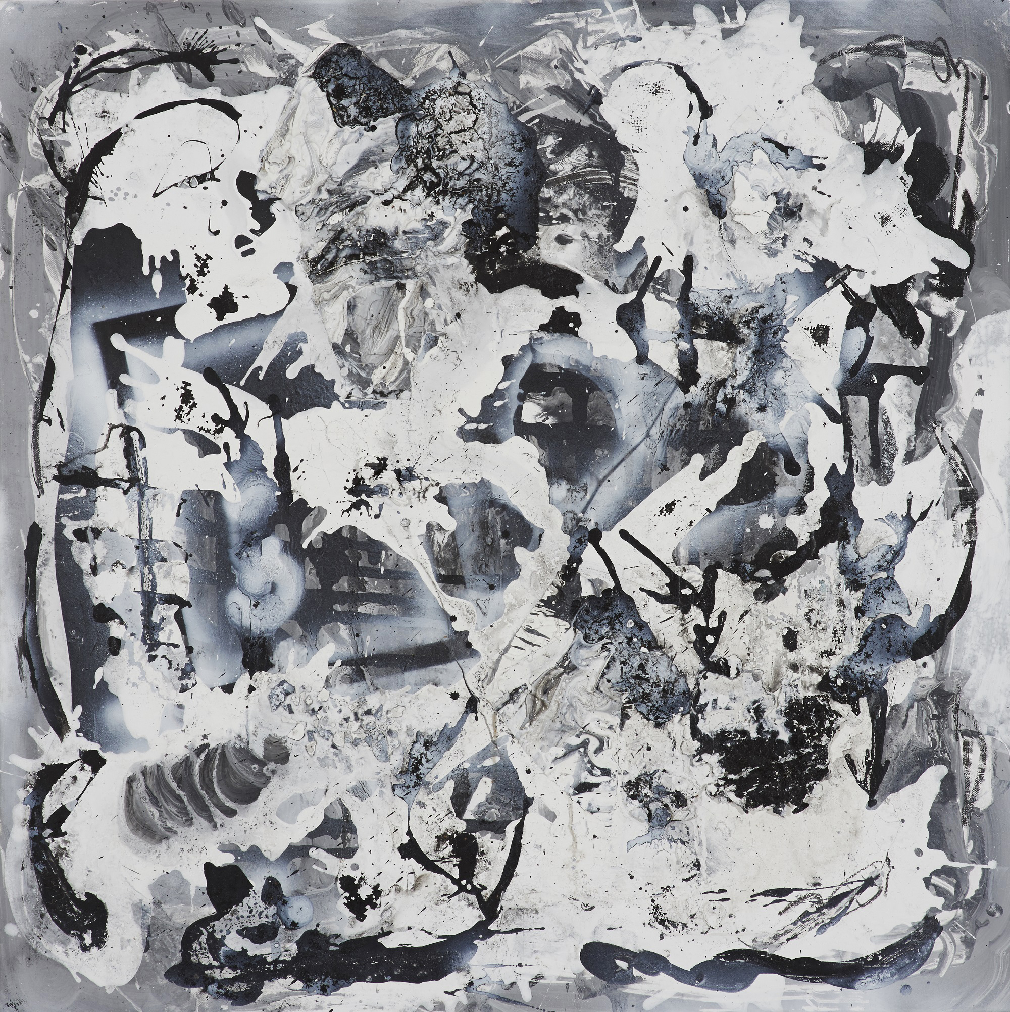 Morten Rockford Ravn "Defragmenting My Mental Harddisk", 2015 (maleri).