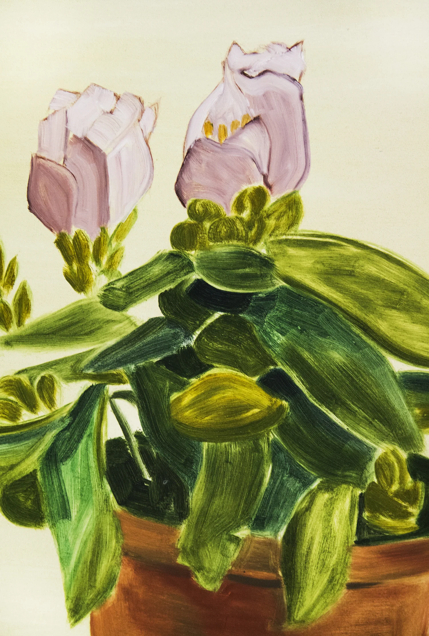 Adam Fenton "Small rhododendron", 2016 (oil on canvas, 65x49.5cm) | Foto © I DO ART Agency.