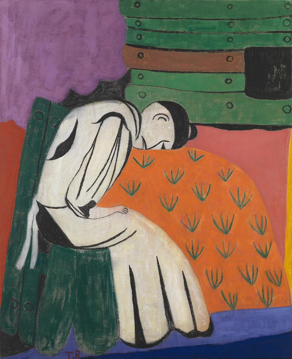 Tal R, The Bend, 2016, Pigment and rabbit glue on canvas, 172 x 140 cm. © Louisiana Museum of Modern Art. Donation: The New Carlsberg Foundation.