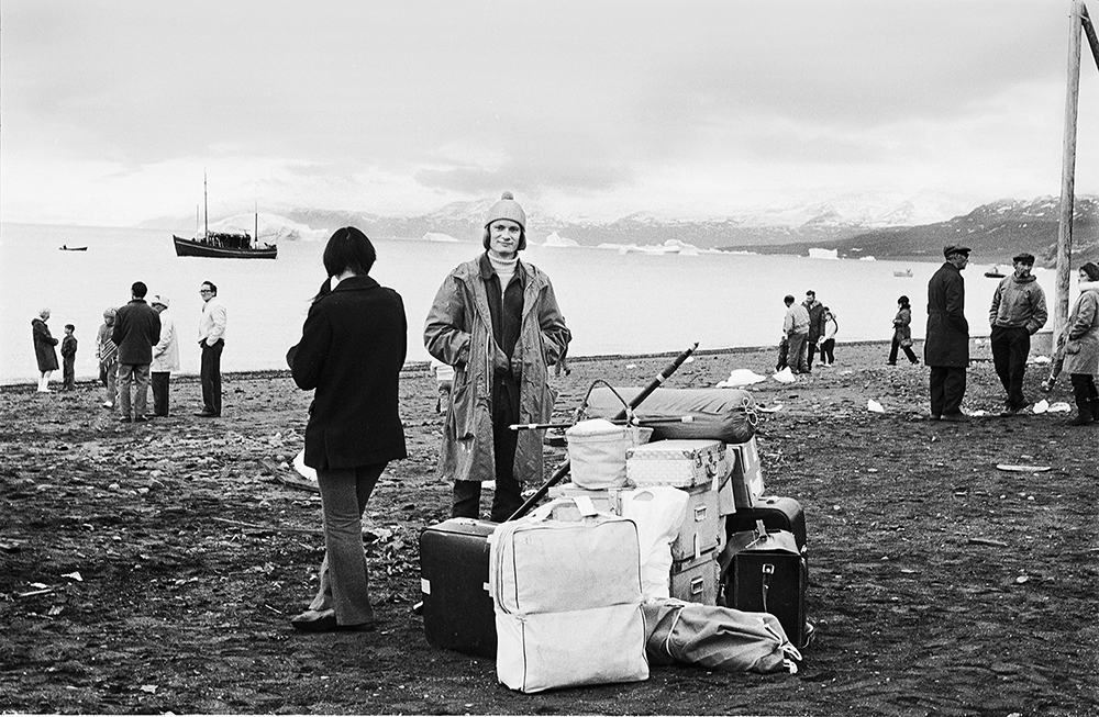 Teit Jørgensen, Per Kirkeby i Qullissat 1972.