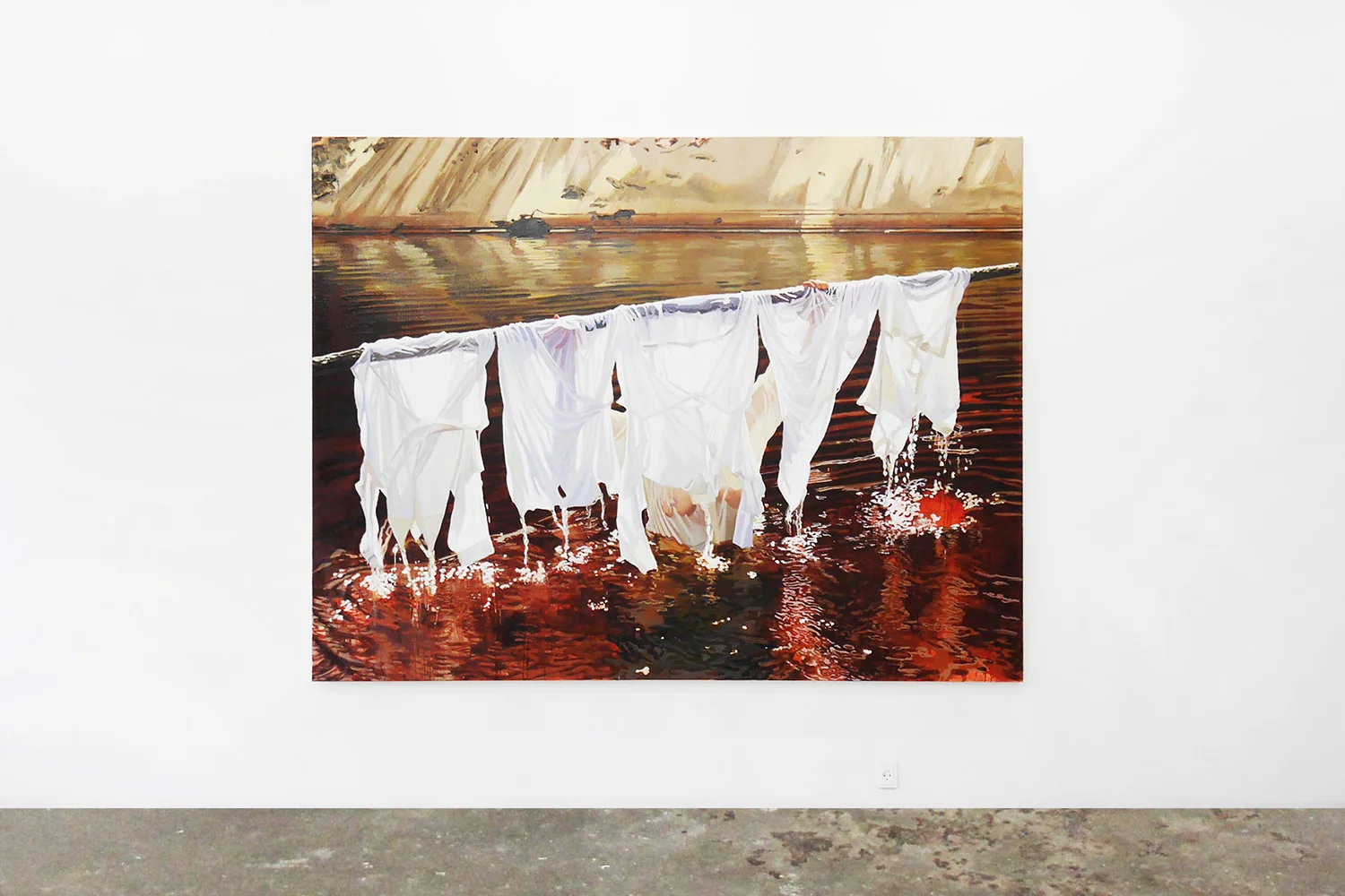 Sara-Vide Ericson "The Dark White Redemption", 2016 (Oliemaling på lærred) | V1 Gallery.