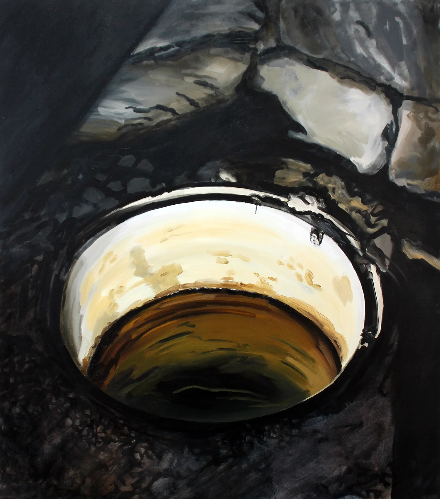 Sara-Vide Ericson "The Source", 2015 (Oliemaling på lærred).