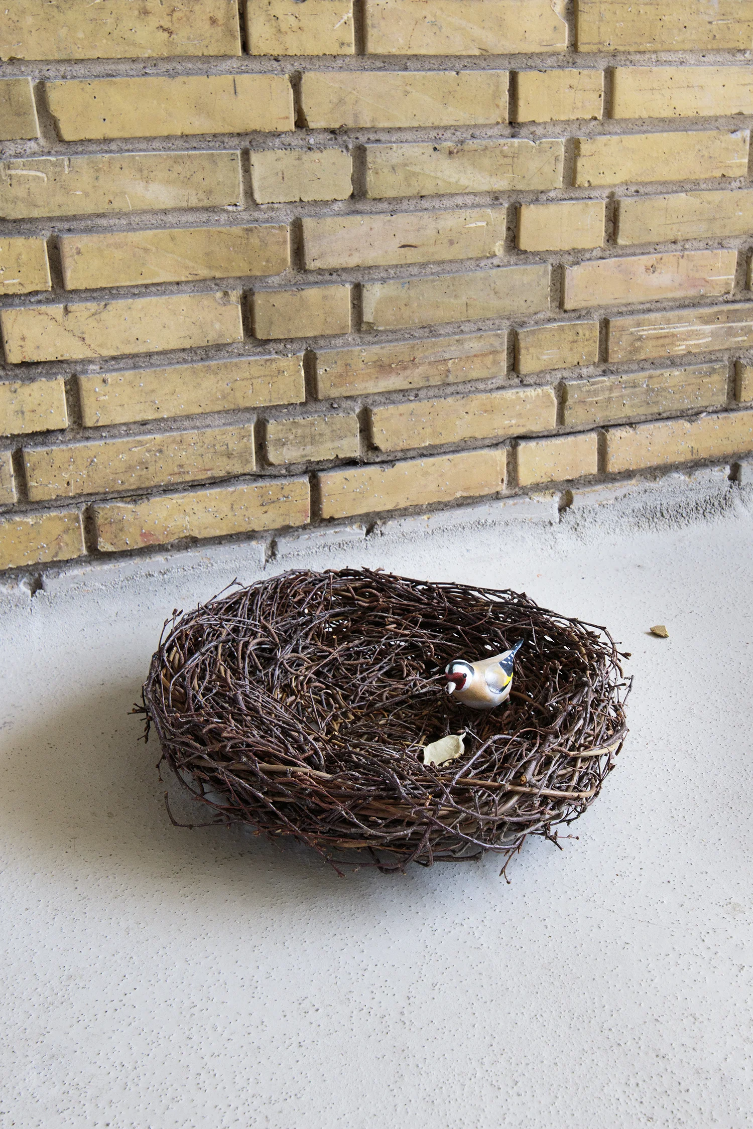 Lars Bent Petersen "Ubetydeligt værk (Stillits i rede) #2.1", 2016/17 (3D print, pileflet) | Foto © I DO ART Agency.