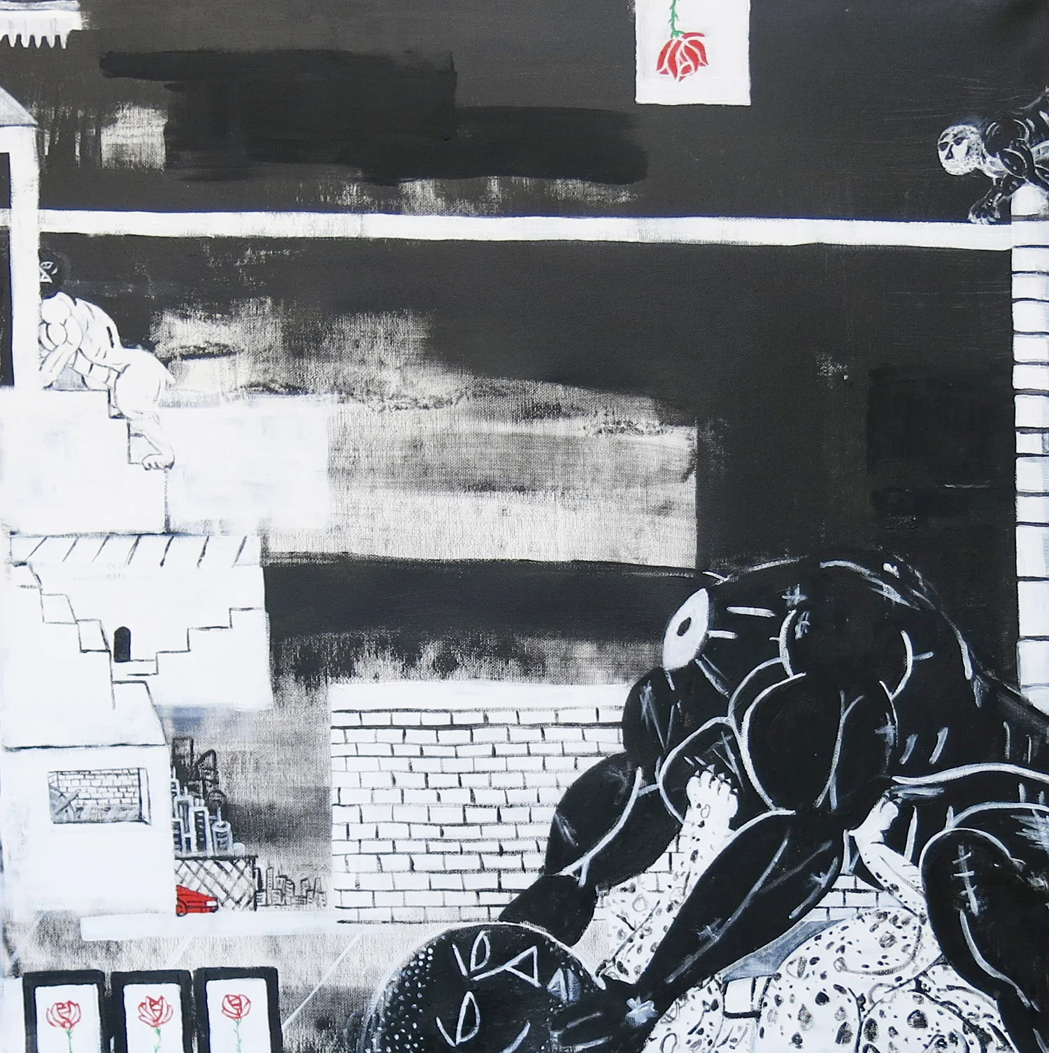 KC Ortiz, Tuesday February 16th, 1999 (65x65), 2018.