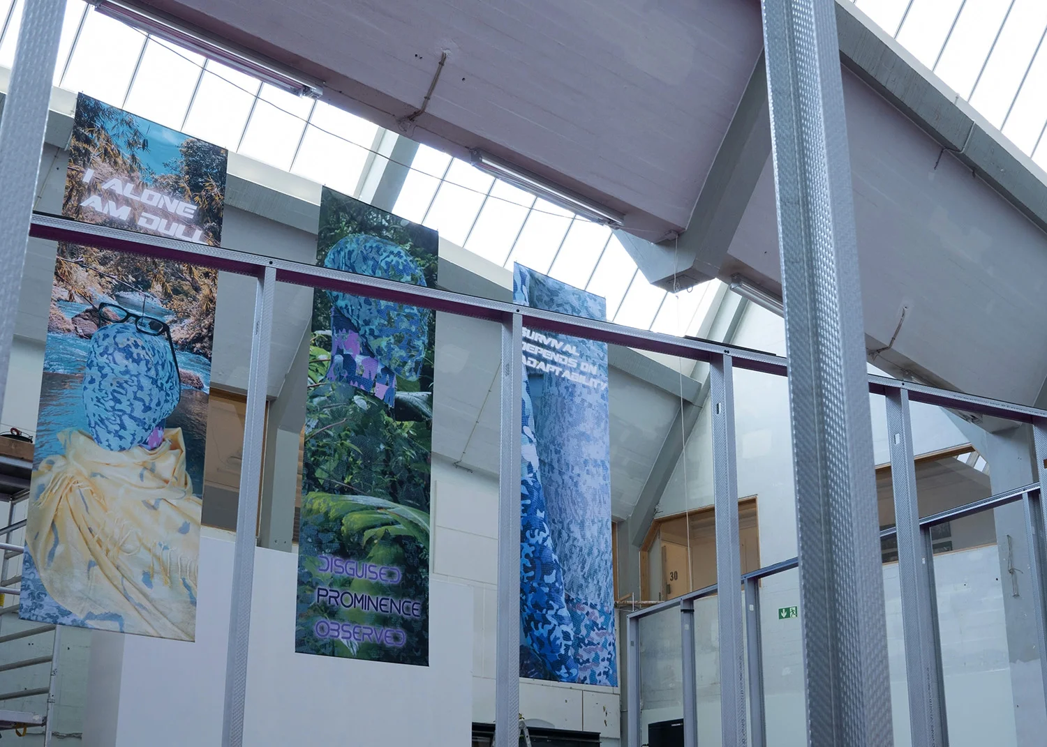 They Stood High Under The Handkerchief. Banners. 2018. Presented at Alt_Cph18. Photo: Rine Rodin.