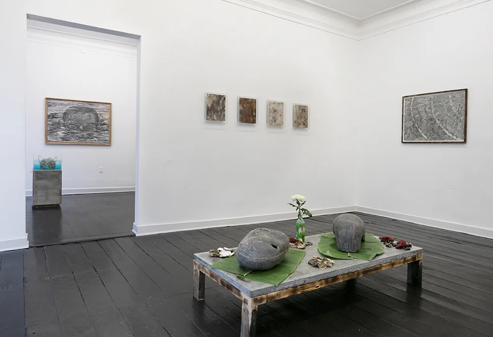 Silas Inoue, owΔηiʍa station. Installation view, Marie Kirkegaard Gallery.