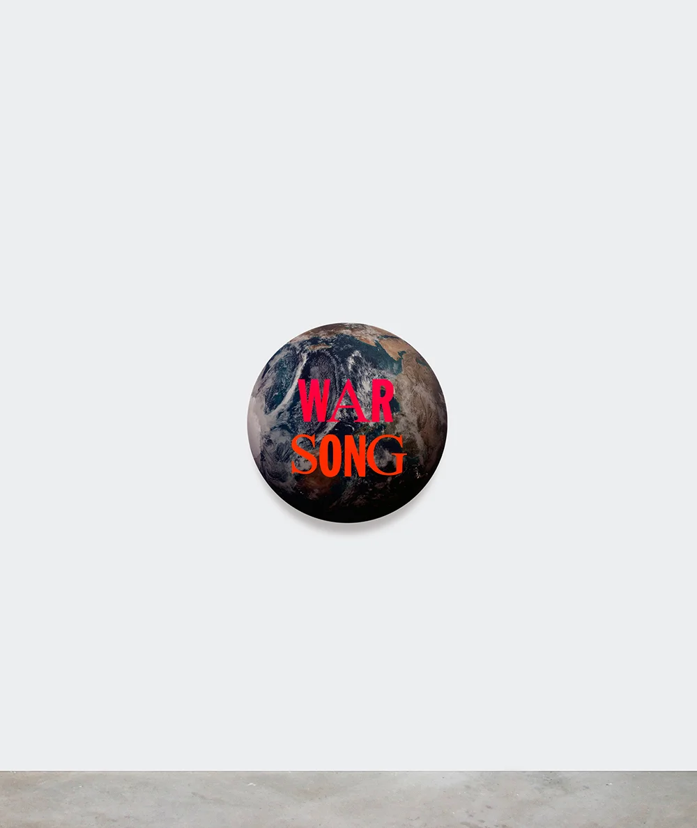 Cali Thornhill DeWitt, War Song, 2019 (Iinkjet and acrylic on canvas, 61 cm).