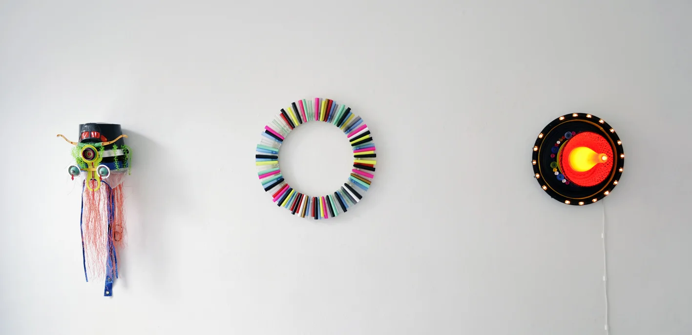 Shinya Ishida, John Knuth, Mette Vangsgaard & Anna Bak âBabylonâ (installation view), Marie Kirkegaard Gallery, 2019.