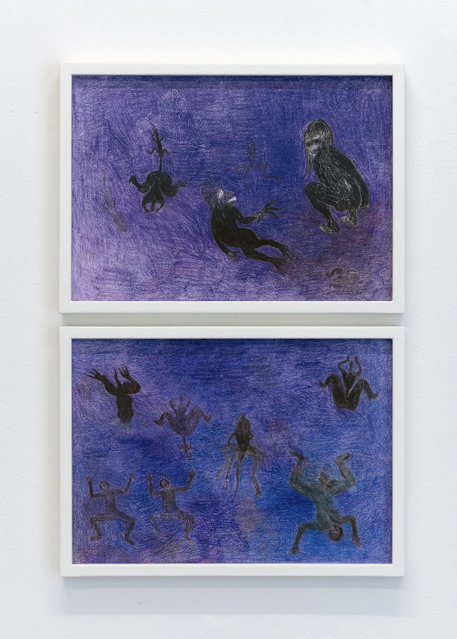 Moa Alskog “Under månens sken,” 2019 (Farveblyant på papir). Foto: Karl Isaksen.