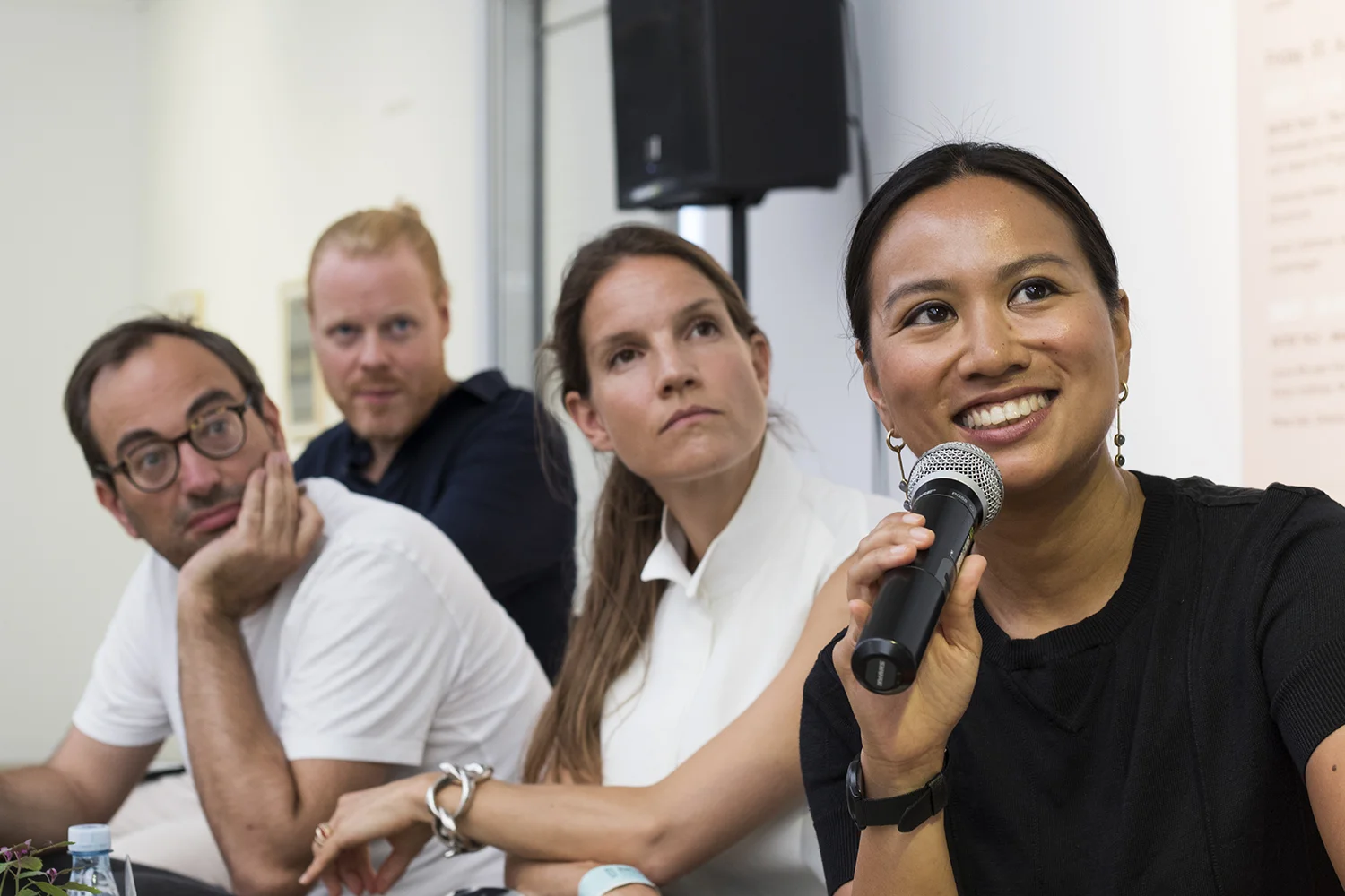 Talk: “Institutions taking the risks?” med Toke Lykkeberg, Axel Wieder, Marie Nipper og Lumi Tan. Foto © I DO ART Agency.