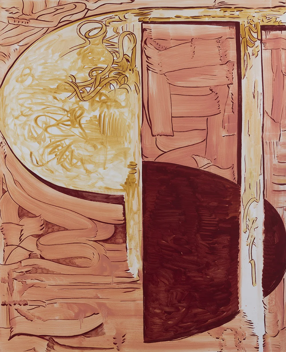 Rasmus Nilausen, The Better Half, 2019 (Olie på hørlærred, 160 x 130 cm). Courtesy kunstneren & garcía | galería, Madrid), foto af Roberto Ruíz