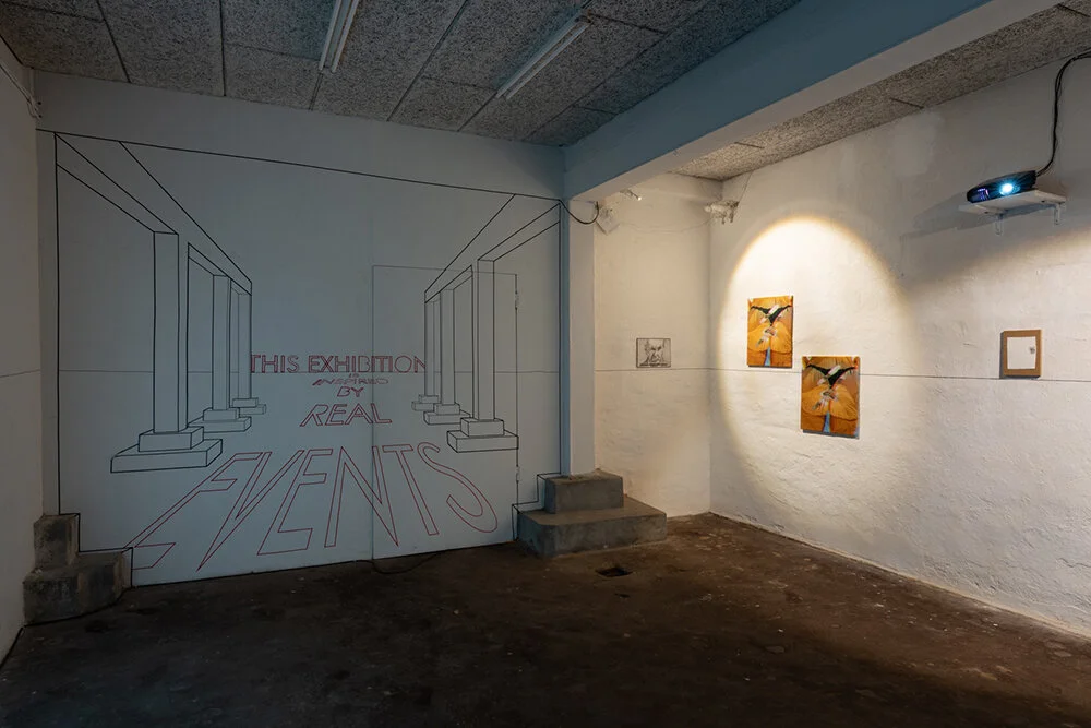 âThis Exhibition is Inspired by Real Eventsâ (installation view). Photo: David Stjernholm.