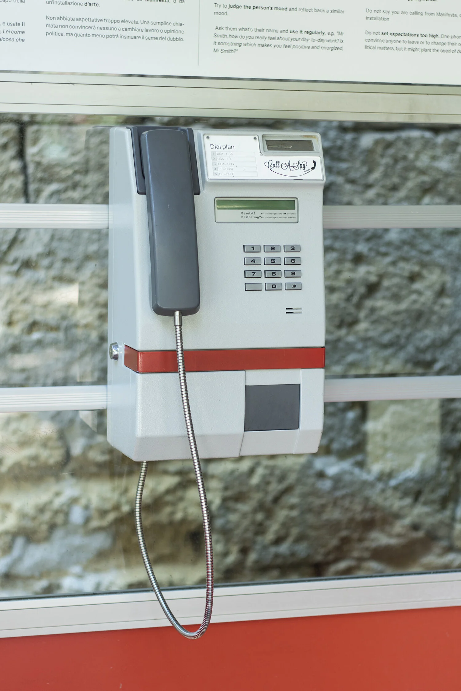 The Peng! Collective, Call-A-Spy. Manifesta 12. Foto © I DO ART Agency.