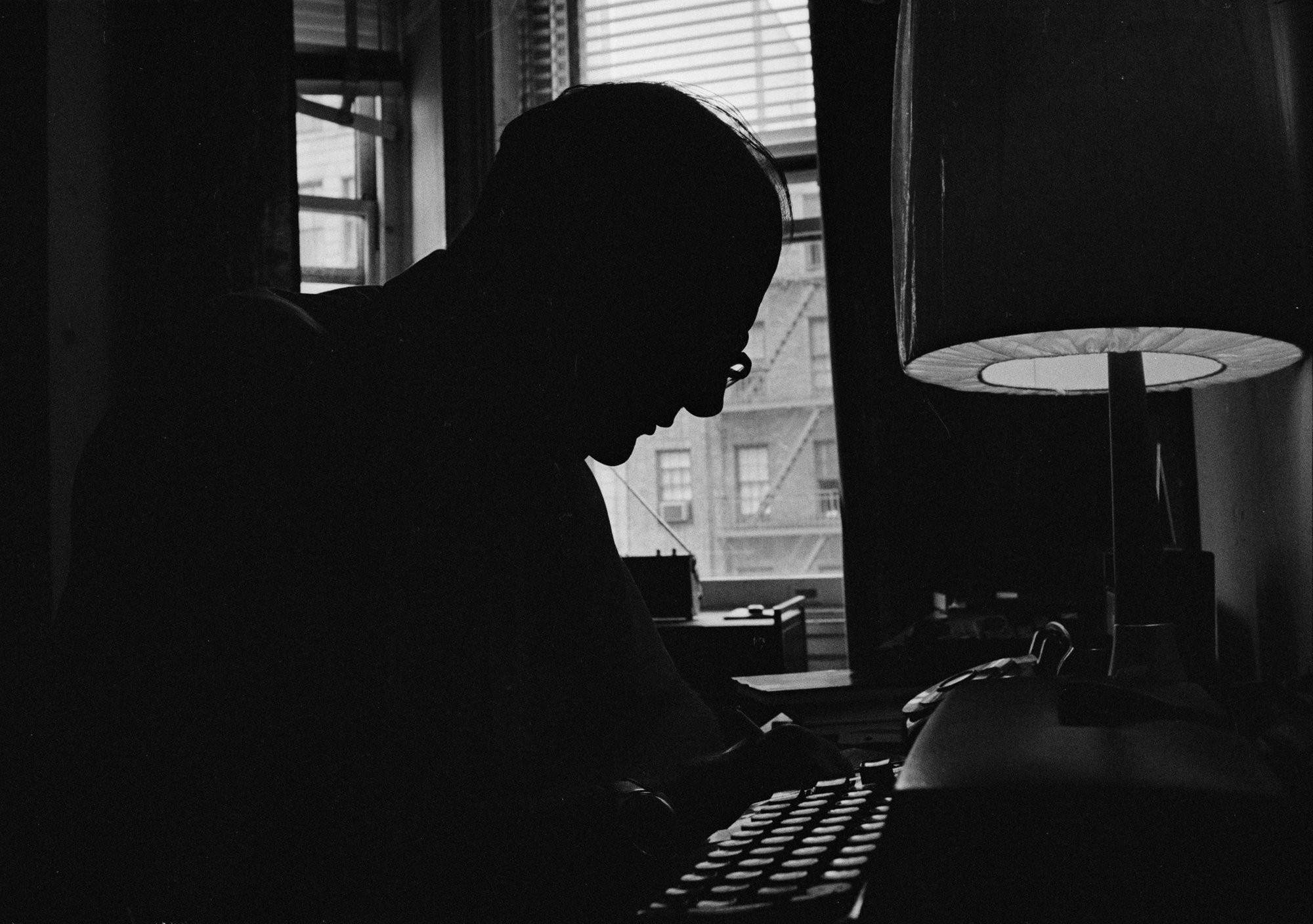   2001: A Space Odyssey &nbsp;author  Arthur C Clarke &nbsp;at his desk 