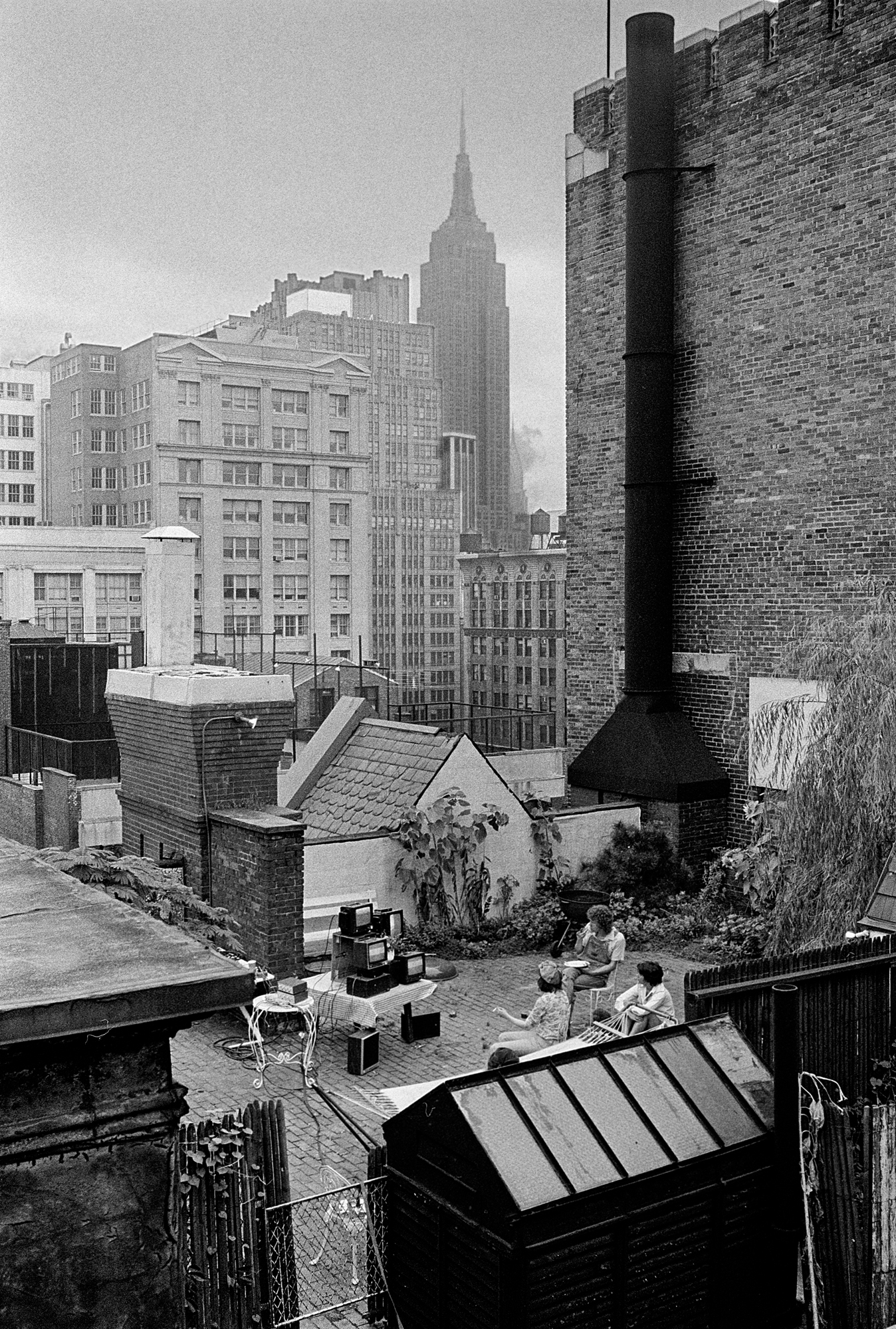   Shirley Clarke 's video tower on the roof of the Chelsea 