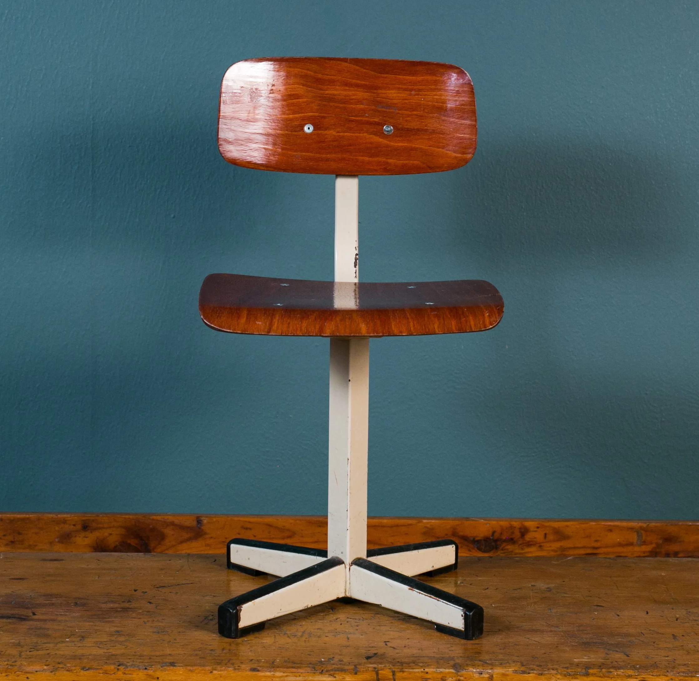 Two Mid-Century Industrial Children's Chairs