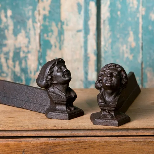 Pair of Antique Figural Andirons