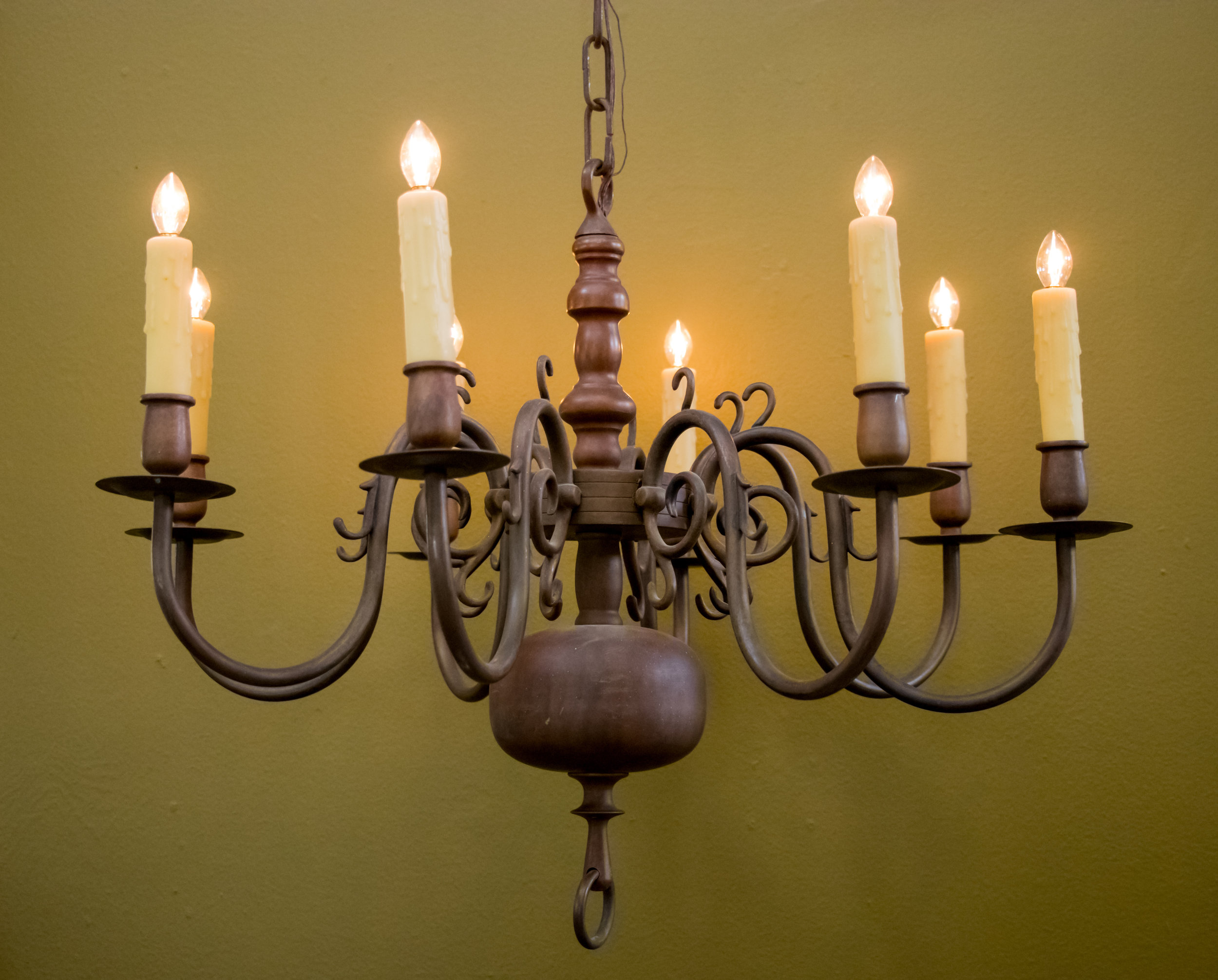 Classic Heavy Flemish Bronze Chandelier