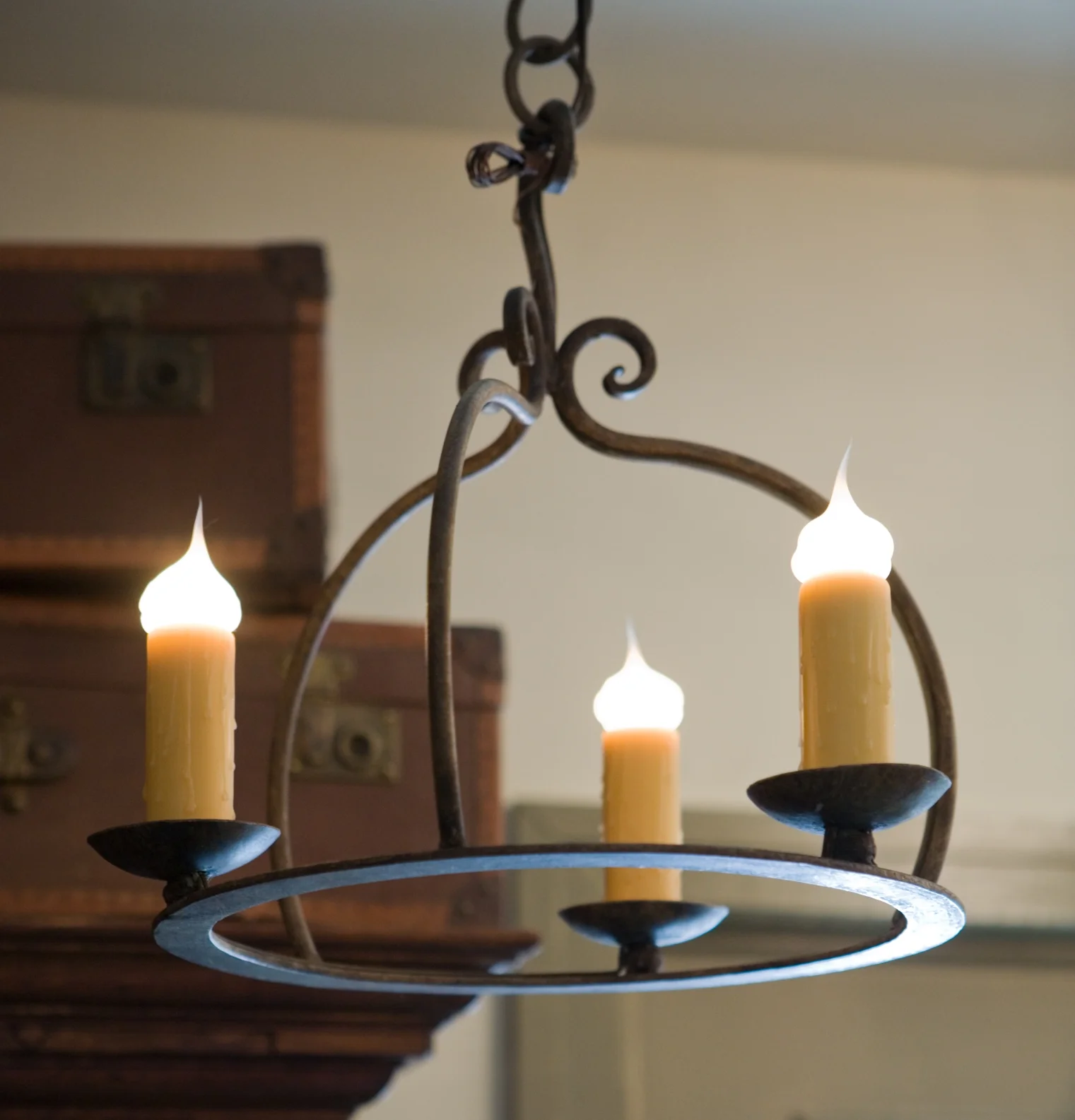 Hand-Forged Iron "Miami" Chandelier